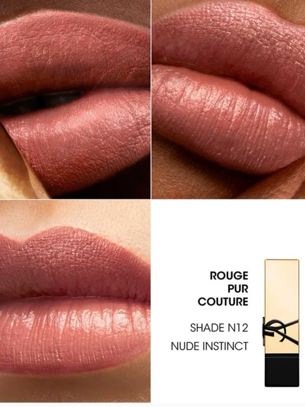 Yves Saint Laurent Rouge Pur Couture Satin Lipstick - N12 Nude Instinct